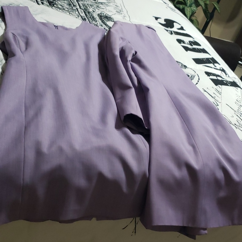 Linen dress with stylish jacket
